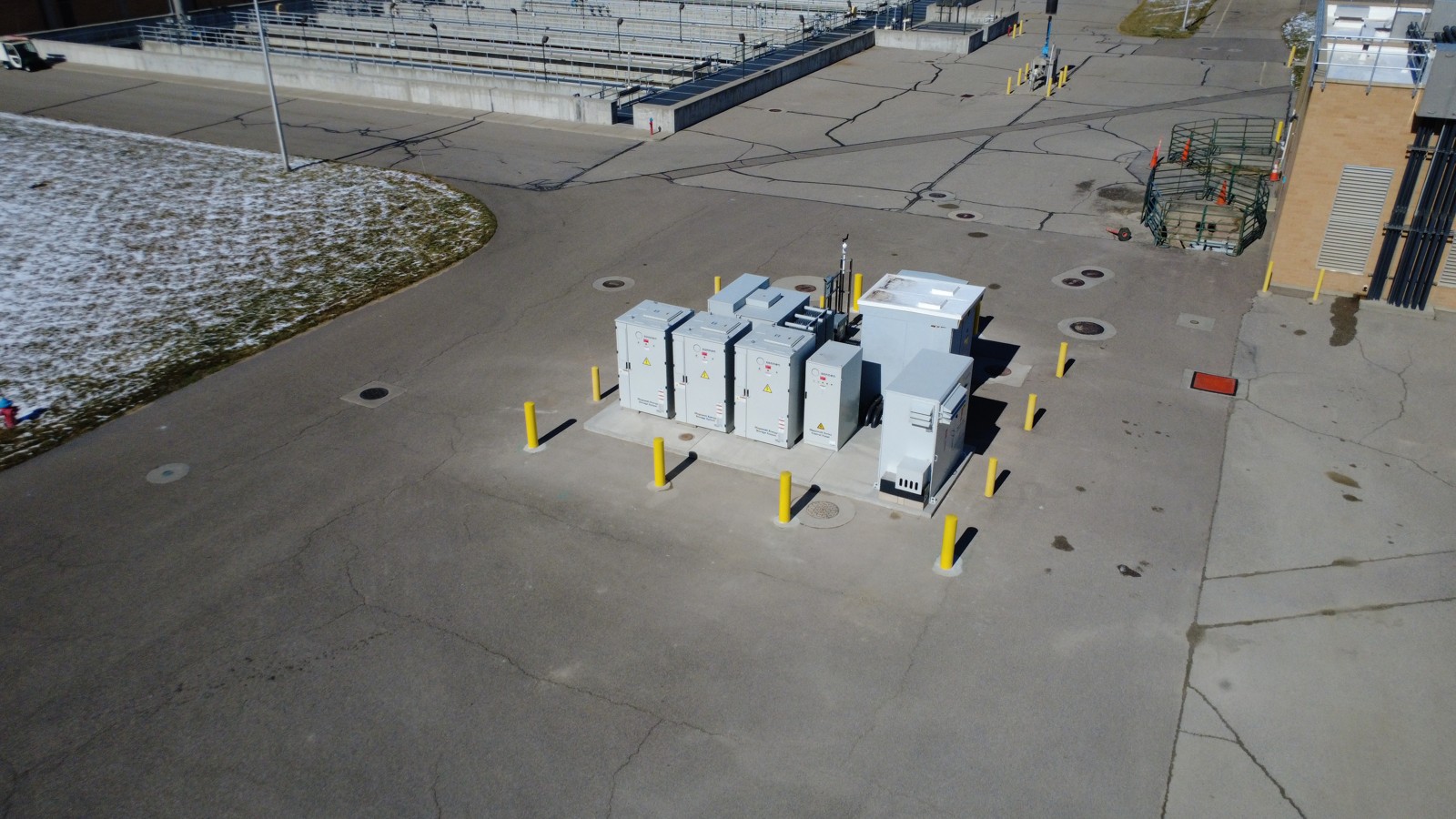 Battery equipment at North Davis Sewer District